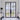 black neat design double iron glass doors with insulation 