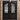 Classical wrought iron double front door with scrollwork