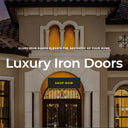Decorative Wrought Iron Doors with Scrollwork