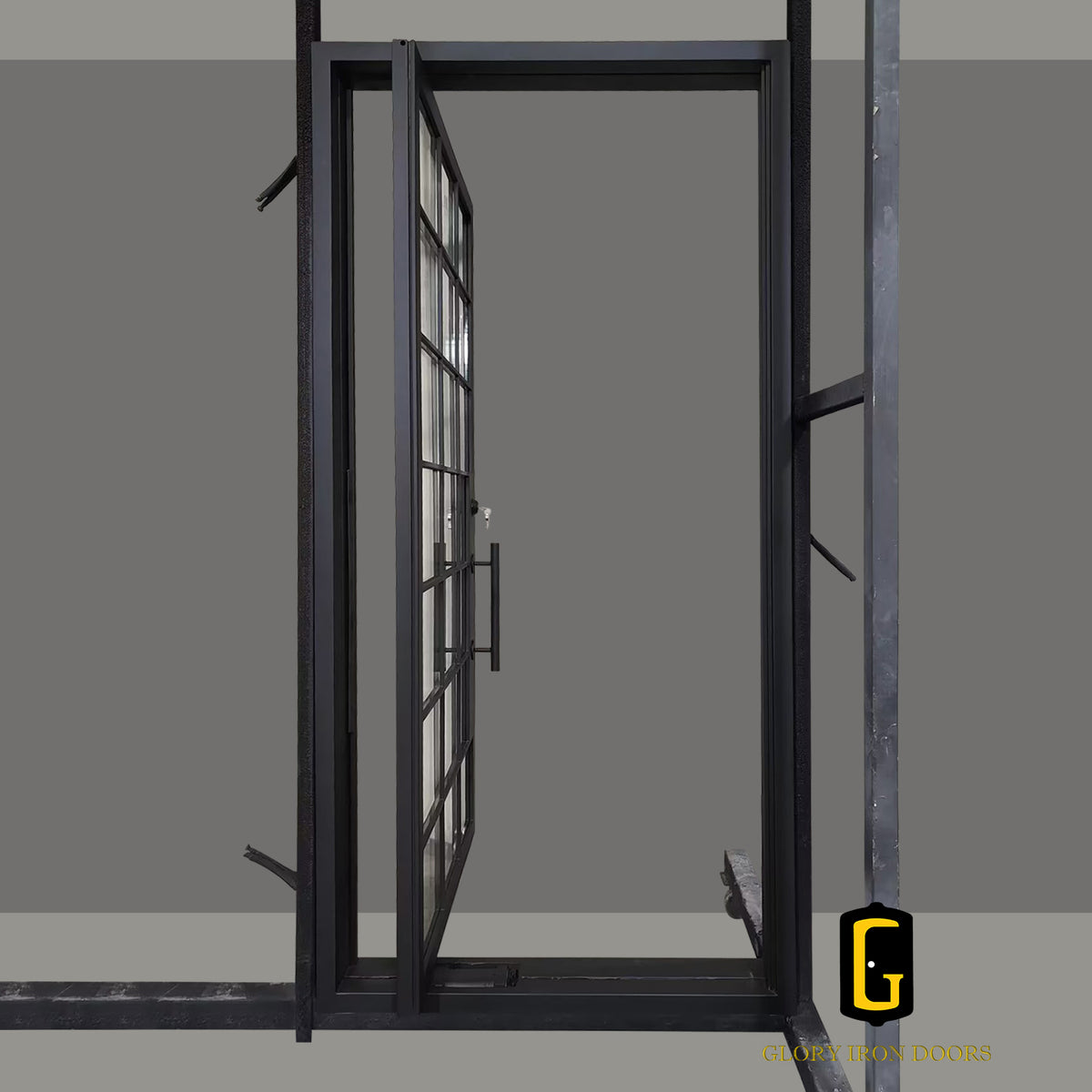 PD115 Iron Pivot Door custom door