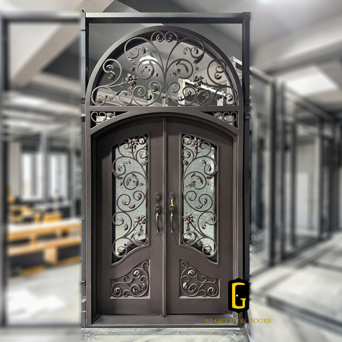 TED436 Thermal Break Iron Entry Door custom door