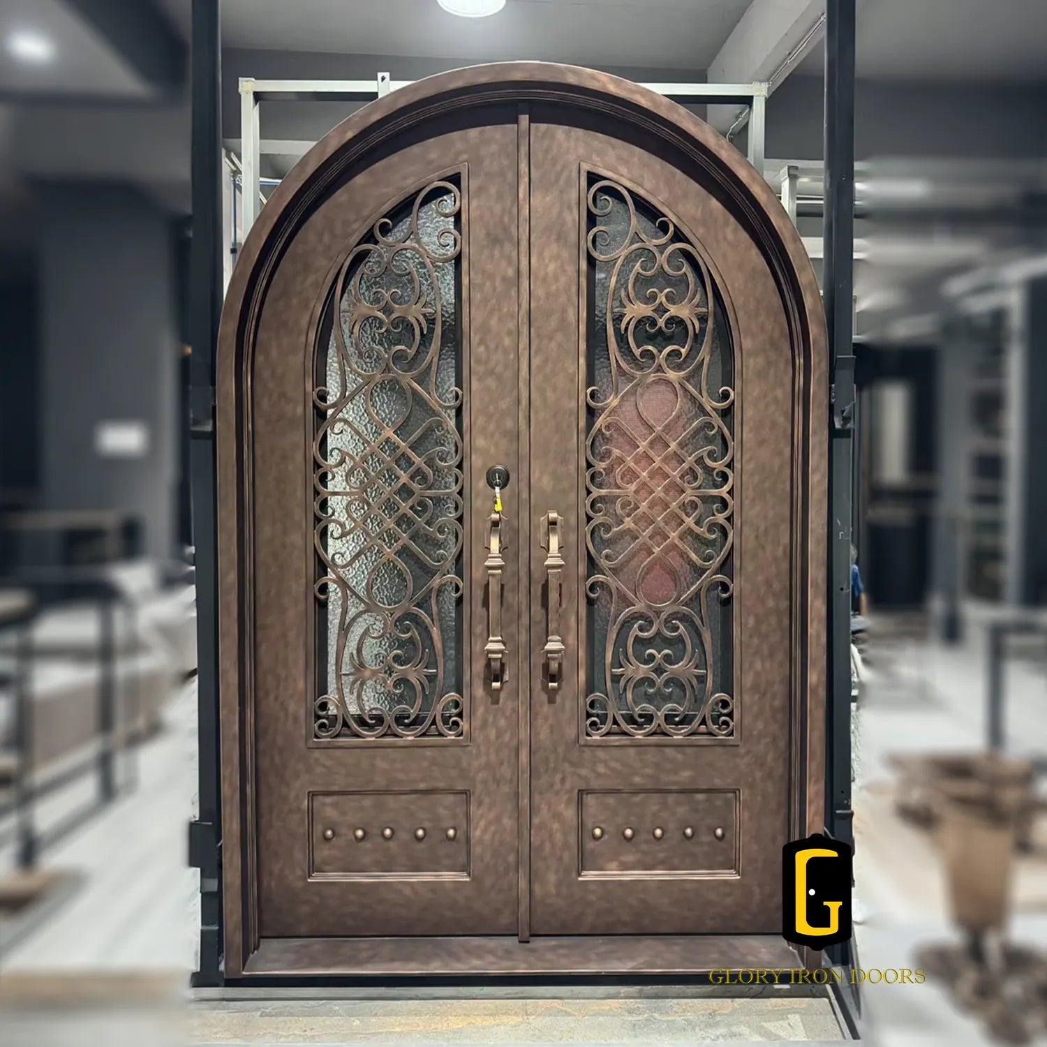C018 Rose Copper iron door finish