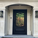 gloryirondoors custom made iron entry single door with glass