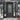 Single wrought iron front door with side lights