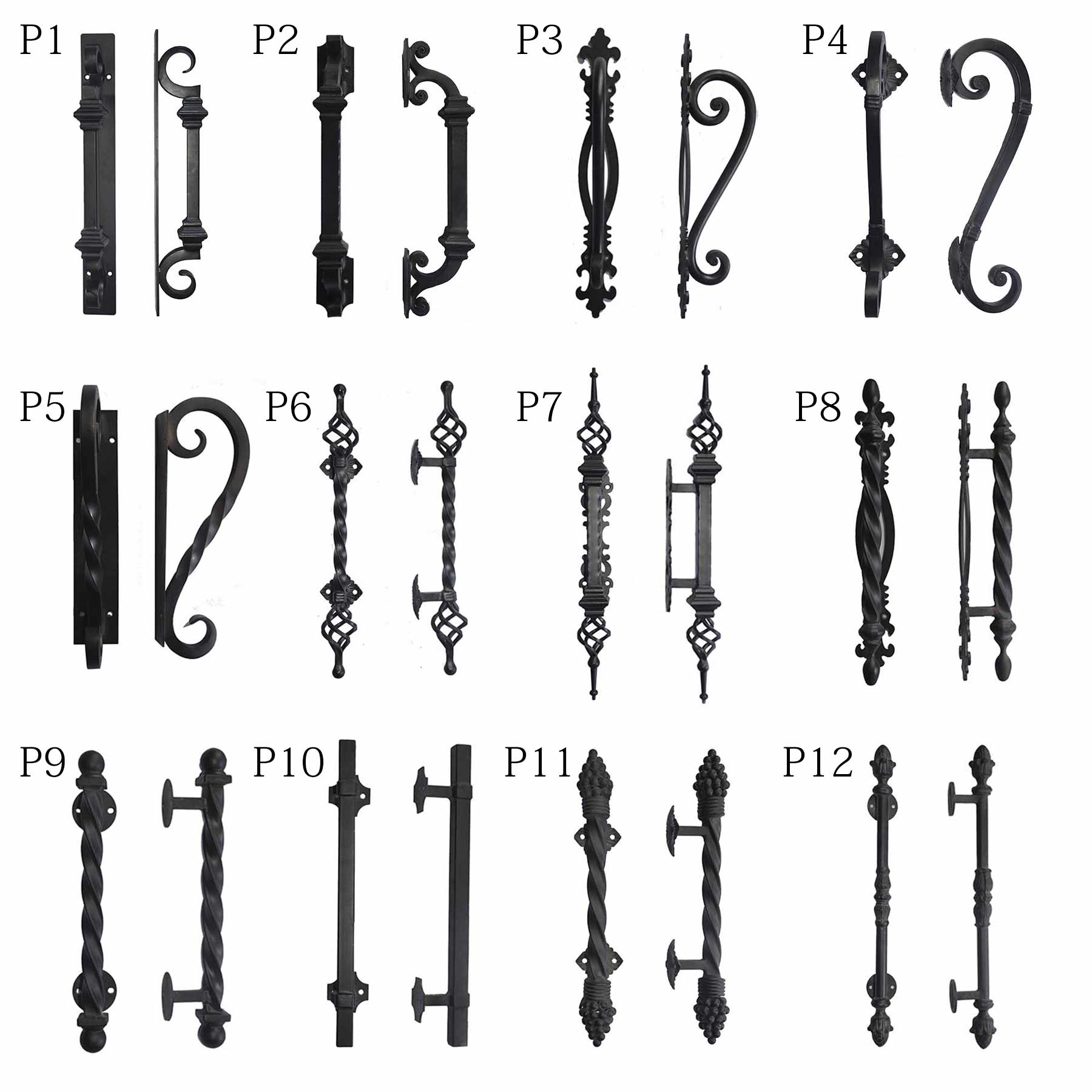 Balance Custom Link for Pawel Sobon GID Thermal Break Wrought Iron Front Single Door TED428 (Two Sets)