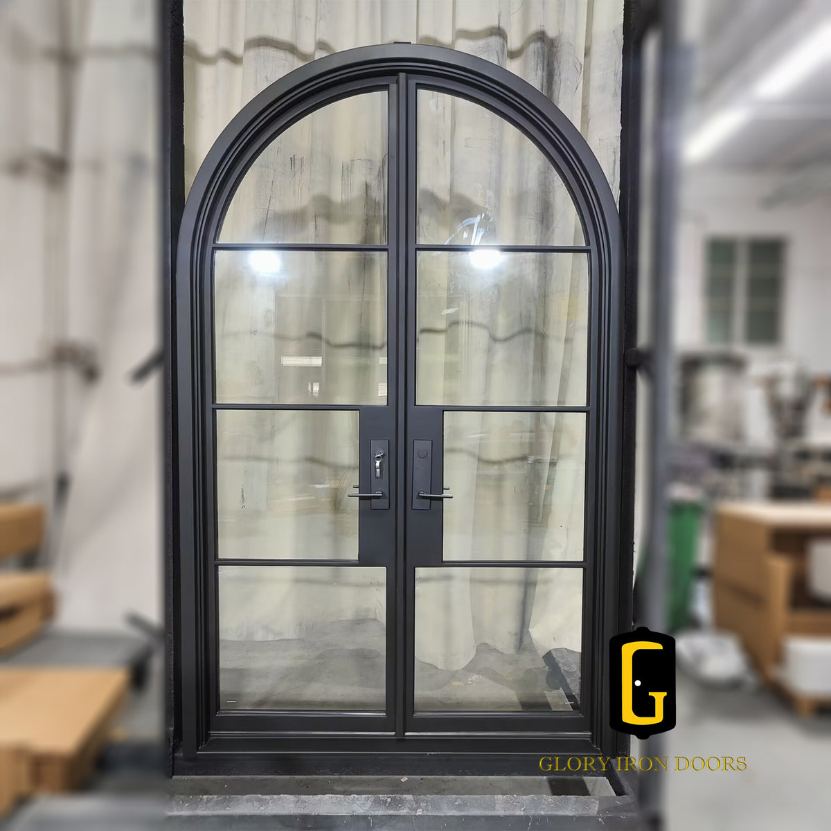 FD287 Iron French Door custom door
