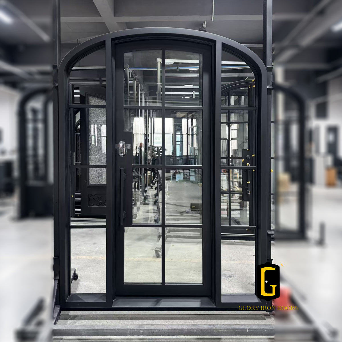 TFD036 Thermal Break Iron French Door custom door