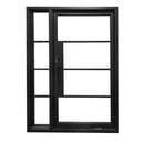 gloryirondoors high insulation iron frame pivot doors with sidelgihts