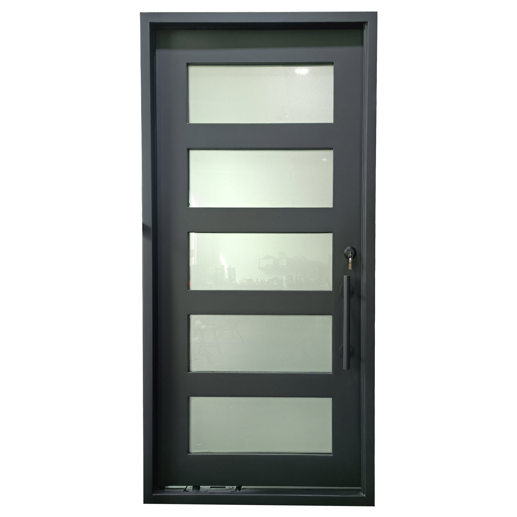 gloryirondoors thermal break thick frame small size iron pivot doors