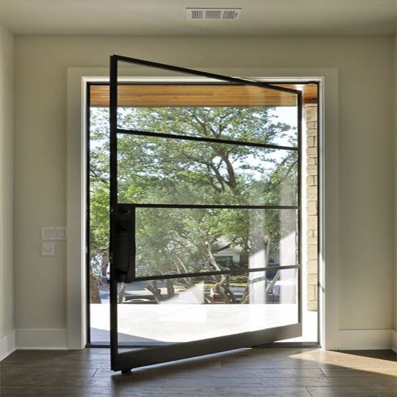 Custom Link for Sally GID Thermal Break Iron Pivot Door with Transom TPD101