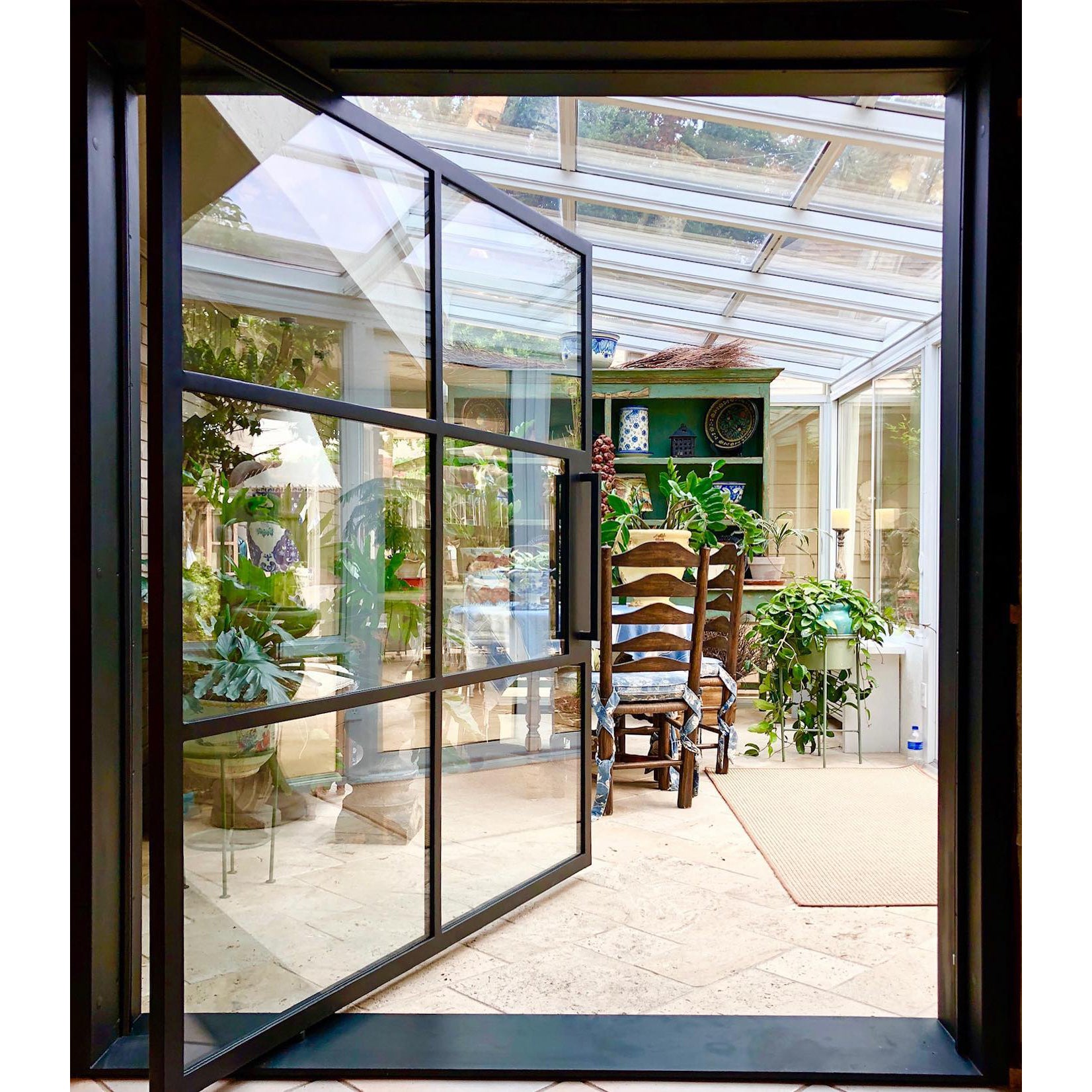gloryirondoors new design thermal break patio iron pivot door