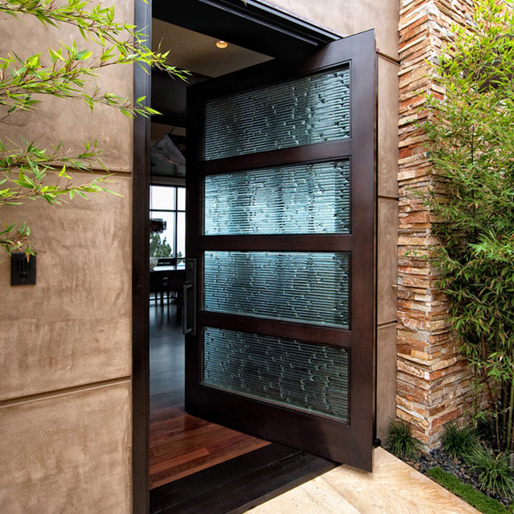 gloryirondoors thermal break thick frame high quality modern steel pivot front door