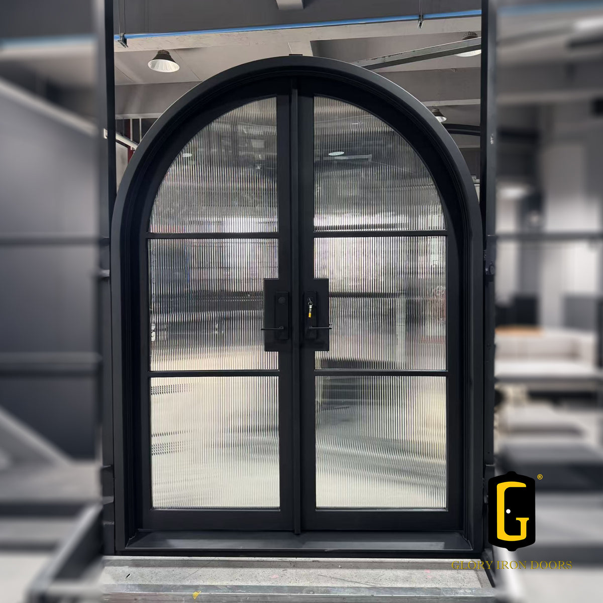 TFD287 Thermal Break Iron French Door custom door