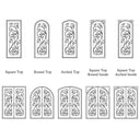 GID Gold Bronze Wrought Iron Front Door With Openable Tempered Glass ED182 - Gloryirondoors