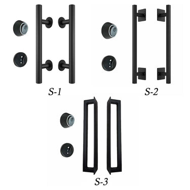 GID Double Iron Front Door with Full Glass Panel and Scrollwork ED162 - Gloryirondoors