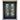 GID Iron wrought double front doors with one panel glass