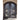 GID bronze paint iron entry double door with aquatex glass that can protect the privacy