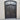 double iron door with aquatex glass and arched top