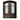 double iron door with pebble glass and kickplate