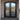 GID high quality thermal break matte black aquatex glass iron double door 