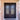 double iron door with kickplate and aquatex glass