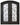 GID thermal break wrought iron pretty scrollwork double front door with frosted glass