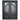 double iron door with aquatex glass and square top