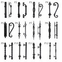 GID Iron Front Double Door with Flowery Pattern Hurricane-Proof ED143 - Gloryirondoors