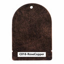 Iron entry doors rose copper color sample piece